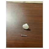 Bag of (25) 1-1/2' White Plastic Cabinet Knobs