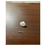 Bag of (25) 1-1/2' White Plastic Cabinet Knobs