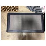 20' x 36' Gray Faux Leather Frame Comfort Mat