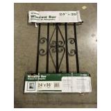24' x 36' Decorative Window Bar in Black x 3