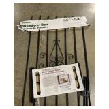 Mixed Lot of (2) Window Bars in Black