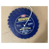 Irwin Construction 7 1/4' 24T Saw Blades x7