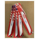 5 Pc. 8' 18TPI Reciprocating Blades x4