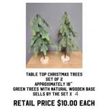 2Pk Table Top Christmas Trees x 4