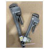 Mix Sizes Pipe Wrenches x2
