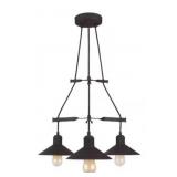 3-Light Pendant Light in Vintage Bronze Finish
