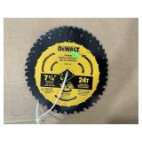 DeWalt 7 1/4' 24T Framing Saw Blades  x5