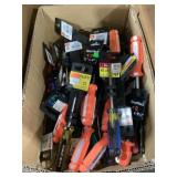 Mix Box Lot Of Assorted Sz. Screw Drivers