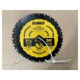 DeWalt 7 1/4' 24T Framing Saw Blades x3