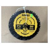 DeWalt 7 1/4' 24T Framing Saw Blades x5