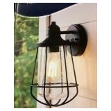 Harbor Breeze 1-Bulb Wall Lantern in Black x 8