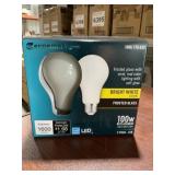 Box of (2) LED 100W A19 Light Bulbs x 6