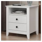 White 2 -Drawer Nightstand