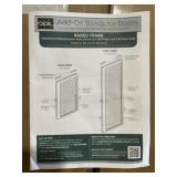20' x 36' Add-On Blinds for Doors in White