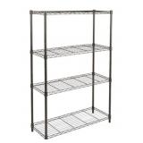 RTA 4-Shelf Shelving Unit in Black