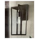Hurley Med Ext Wall Lantern in Matte Black x 2