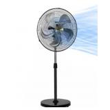 20' Pedestal Fan in Black