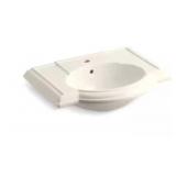 Kohlerï¿½ 27.5' Pedestal Bathroom Sink in Biscuit