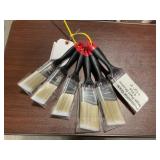 (6) Professional Grade Angle Paintbrushes