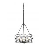 Quoizelï¿½ Unity 4-Bulb Pendant in Black/Gold