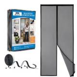 Elite Magnetic Mesh Screen Door Kit in Black