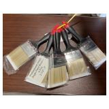 (6) Professional Grade Angle Paintbrushes