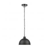 Tallulah 1-Light Pendant in Matte Black with Gold