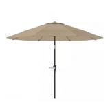 Pure Garden Retractable Outdoor Patio Umbrella