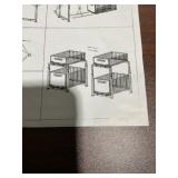 2-Tier Metal Shelving Unit in Black