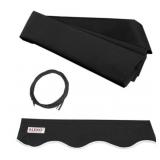 Alekoï¿½ 10' x 8' Fabric Replacement Awning-Black
