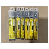 Irwin Assorted Sz. S&D Drill Bits x6
