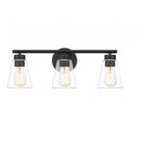 Pallet of 3-Bulb Bath Vanity Lights in Matte Black