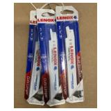 Lenox 5 Pc. 6' 14TPI  Reciprocating Bladesx3