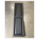 (6) 15' x 55' Raised Panel Shudders in Black