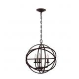 Sarolta Sands 3 Light Bronze Orb Chandelier