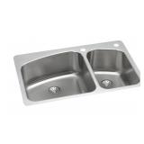 33' Double Bowl Kitchen Sink-Stainless Steel