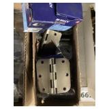 Box of 3-1/2' Brushed Brass Door Hinges