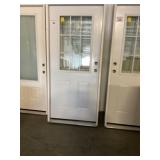 36" LH 1/2 Lite Steel Entry Door