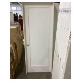 30" x 80" RH Primed Wood Single Panel Int Door