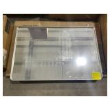 36" x 24" Mirror with Stainless Steel Frame
