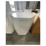 27" x 39" Wall Diagonal Cabinet in White x 2