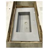 31-1/2" x 19-3/4" Wall Mount Counter top Sink