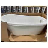 Jacuzzi 32" x 59" White Freestanding Soaking Tub