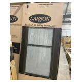 Larsonï¿½ 36" x 80" Mid-View Storm Door in Brown