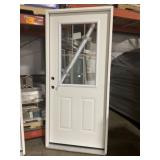 36" x 80" RH 1/2 View Steel Exterior Door