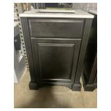 24" x 22" Vanity in Charcoal w Sink Top