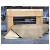 3Pc Wooden Furniture Fireplace Units