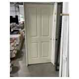 36" x 80" LH 4-Panel MDF Interior Door in Tan