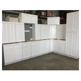 16Pc 36" Silvercreek Aspen White Kitchen