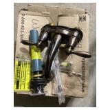 4" Venation Bronze 2-Handle Pop-Up Faucet
